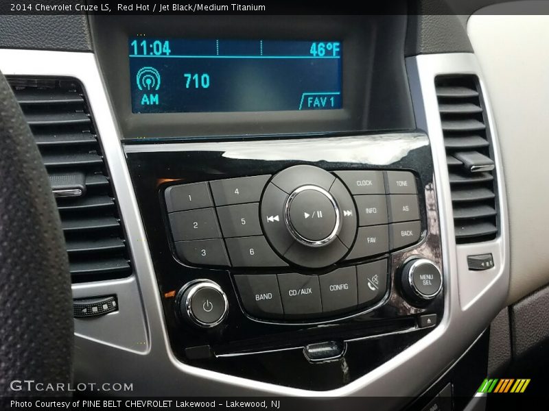 Red Hot / Jet Black/Medium Titanium 2014 Chevrolet Cruze LS