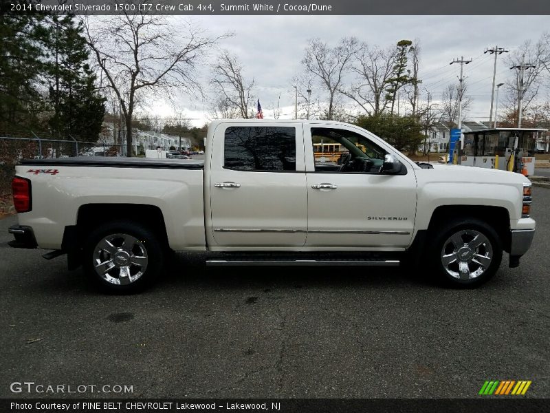 Summit White / Cocoa/Dune 2014 Chevrolet Silverado 1500 LTZ Crew Cab 4x4