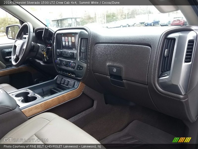 Summit White / Cocoa/Dune 2014 Chevrolet Silverado 1500 LTZ Crew Cab 4x4