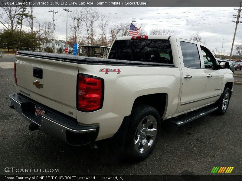 Summit White / Cocoa/Dune 2014 Chevrolet Silverado 1500 LTZ Crew Cab 4x4