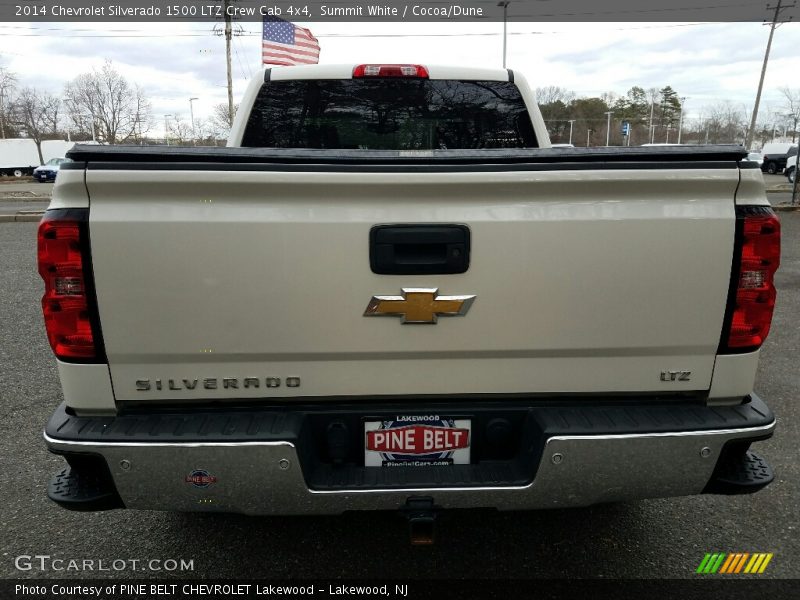 Summit White / Cocoa/Dune 2014 Chevrolet Silverado 1500 LTZ Crew Cab 4x4