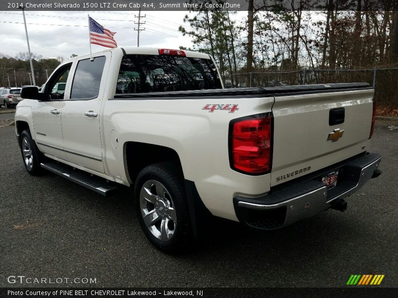 Summit White / Cocoa/Dune 2014 Chevrolet Silverado 1500 LTZ Crew Cab 4x4