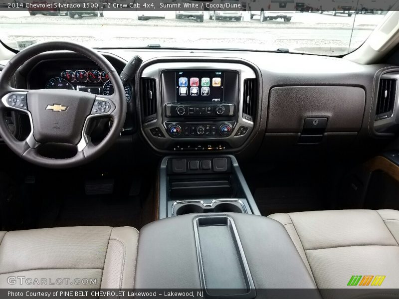 Summit White / Cocoa/Dune 2014 Chevrolet Silverado 1500 LTZ Crew Cab 4x4