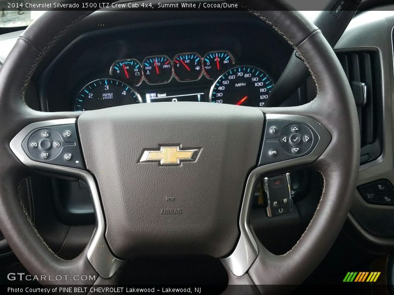 Summit White / Cocoa/Dune 2014 Chevrolet Silverado 1500 LTZ Crew Cab 4x4