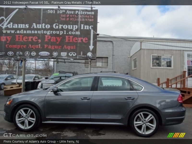 Platinum Gray Metallic / Titan Black 2012 Volkswagen Passat V6 SEL