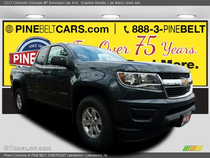 Graphite Metallic / Jet Black/­Dark Ash 2017 Chevrolet Colorado WT Extended Cab 4x4