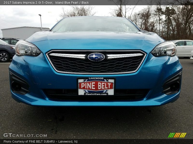Island Blue Pearl / Black 2017 Subaru Impreza 2.0i 5-Door