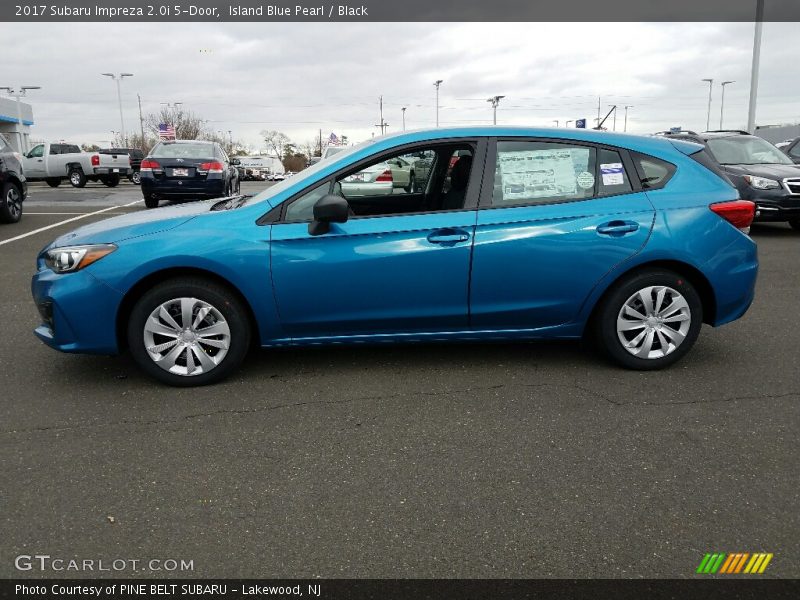 Island Blue Pearl / Black 2017 Subaru Impreza 2.0i 5-Door