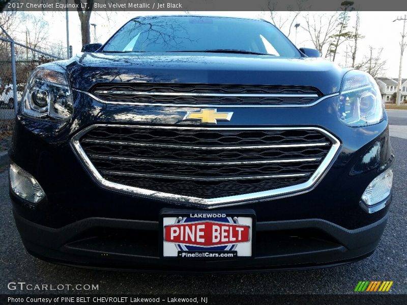 Blue Velvet Metallic / Jet Black 2017 Chevrolet Equinox LT