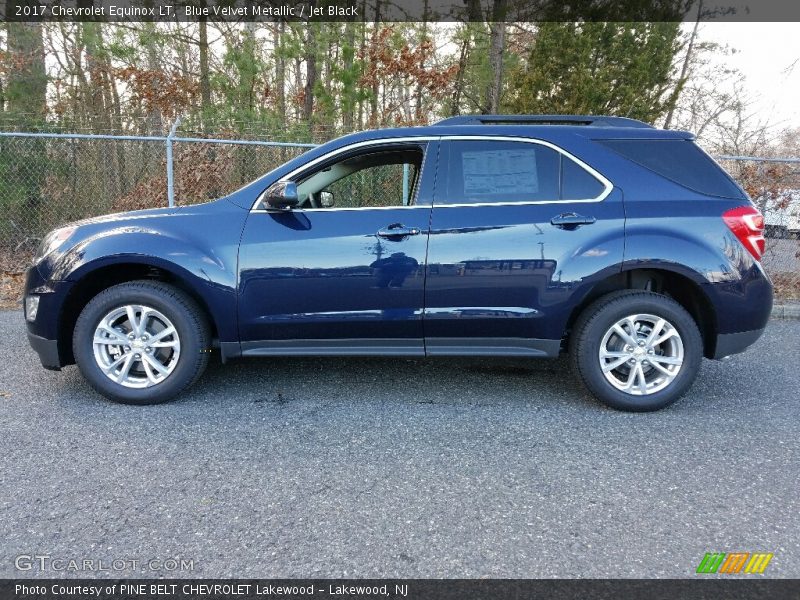 Blue Velvet Metallic / Jet Black 2017 Chevrolet Equinox LT