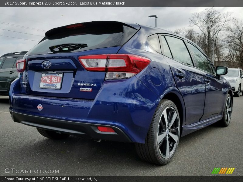 Lapis Blue Metallic / Black 2017 Subaru Impreza 2.0i Sport 5-Door