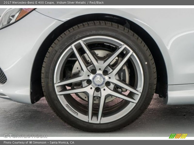 Iridium Silver Metallic / Red/Black 2017 Mercedes-Benz E 400 Coupe