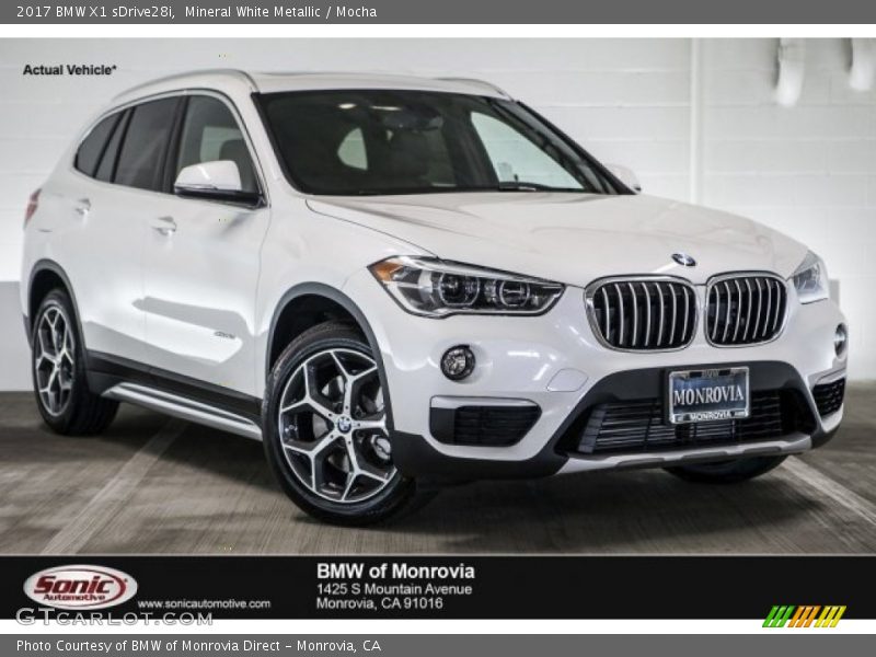 Mineral White Metallic / Mocha 2017 BMW X1 sDrive28i