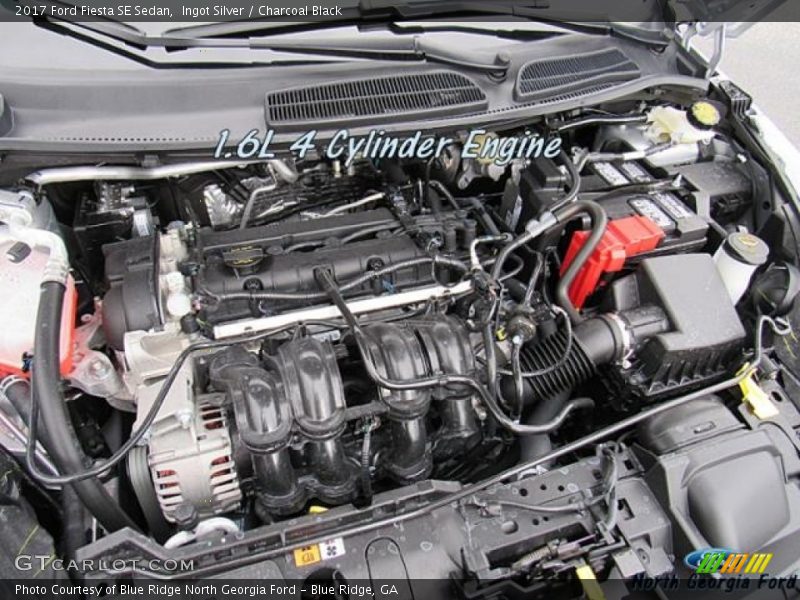 Ingot Silver / Charcoal Black 2017 Ford Fiesta SE Sedan