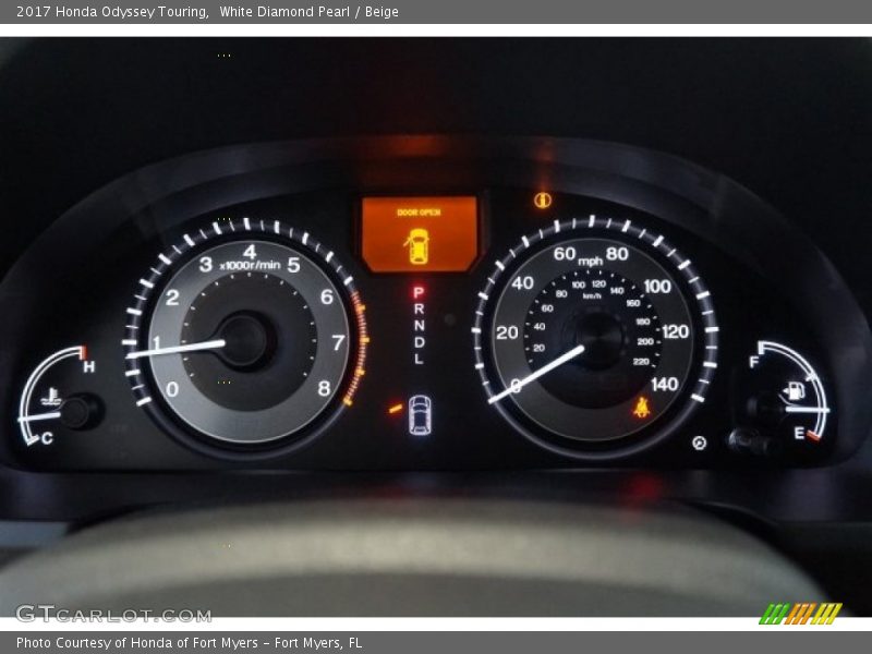 2017 Odyssey Touring Touring Gauges