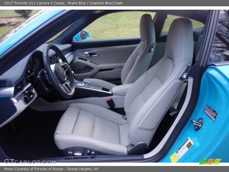  2017 911 Carrera 4 Coupe Graphite Blue/Chalk Interior