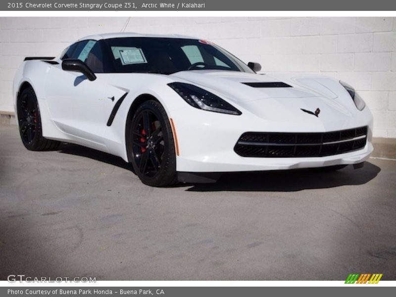 Arctic White / Kalahari 2015 Chevrolet Corvette Stingray Coupe Z51