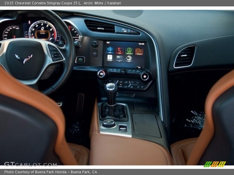 Arctic White / Kalahari 2015 Chevrolet Corvette Stingray Coupe Z51