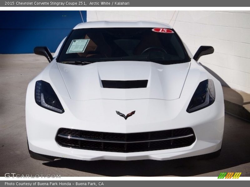 Arctic White / Kalahari 2015 Chevrolet Corvette Stingray Coupe Z51