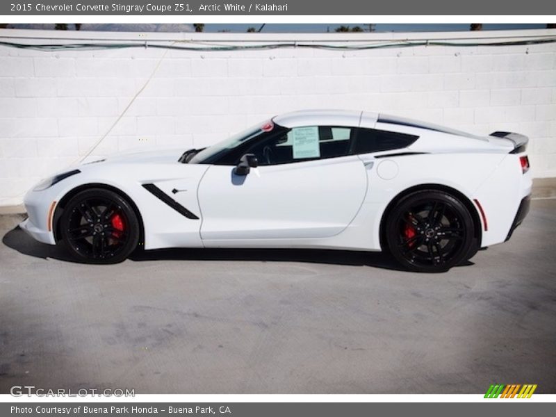 Arctic White / Kalahari 2015 Chevrolet Corvette Stingray Coupe Z51