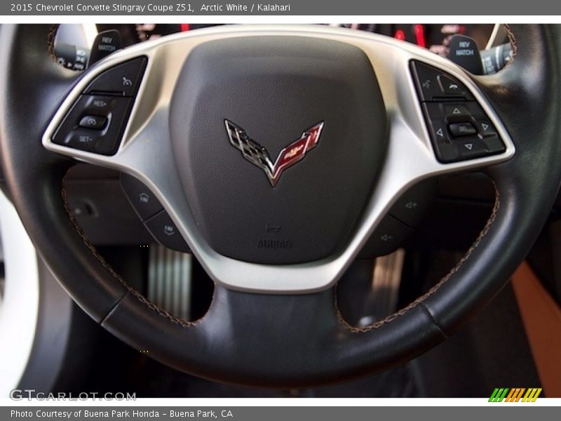Arctic White / Kalahari 2015 Chevrolet Corvette Stingray Coupe Z51