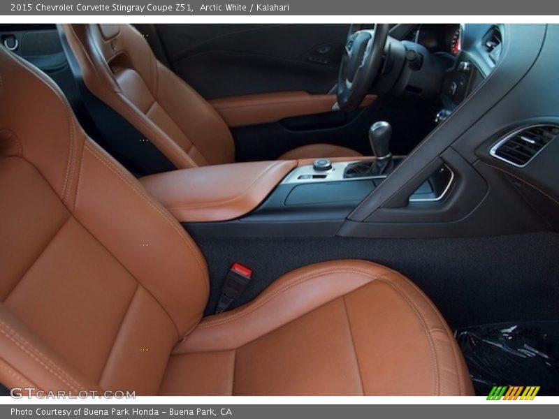 Arctic White / Kalahari 2015 Chevrolet Corvette Stingray Coupe Z51