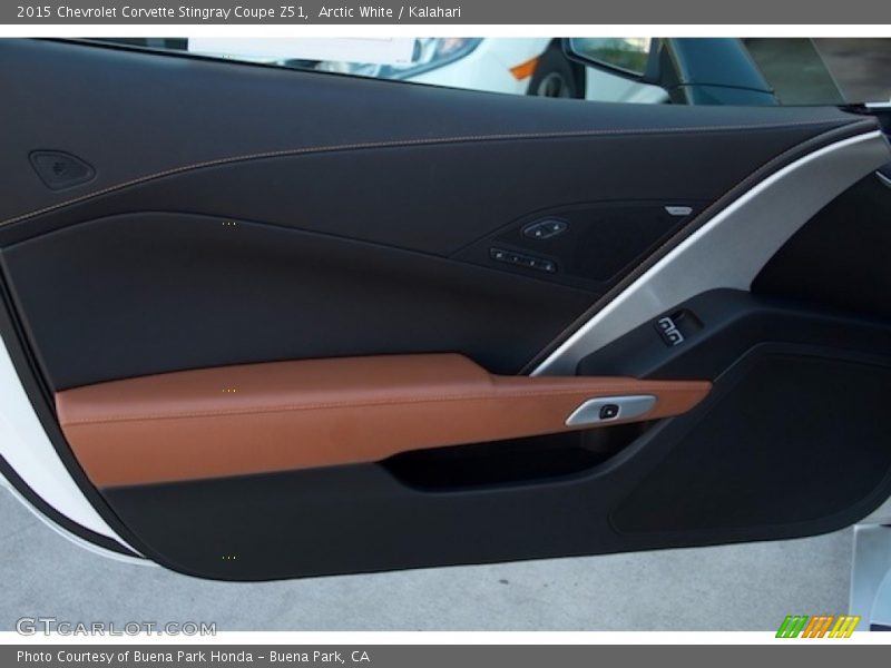 Arctic White / Kalahari 2015 Chevrolet Corvette Stingray Coupe Z51