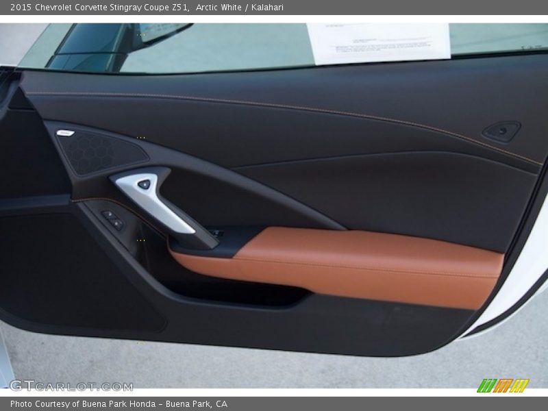 Arctic White / Kalahari 2015 Chevrolet Corvette Stingray Coupe Z51