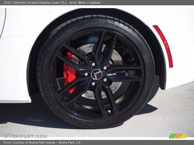 Arctic White / Kalahari 2015 Chevrolet Corvette Stingray Coupe Z51