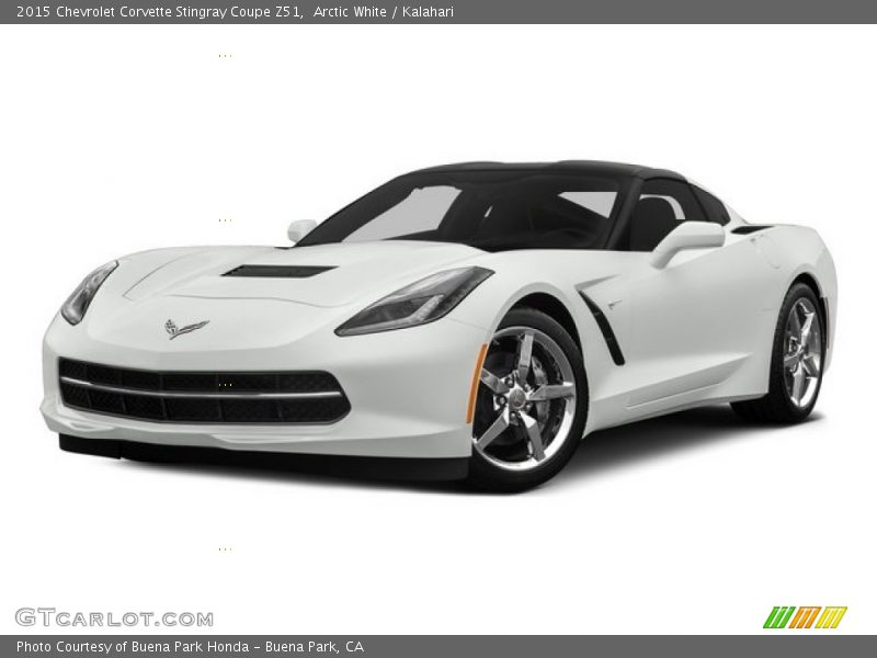 Arctic White / Kalahari 2015 Chevrolet Corvette Stingray Coupe Z51