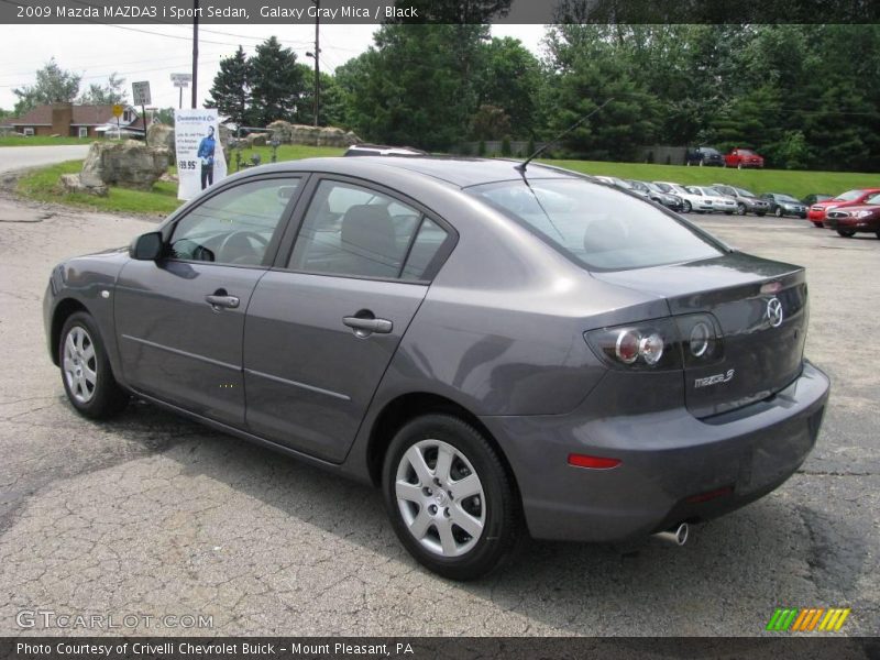 Galaxy Gray Mica / Black 2009 Mazda MAZDA3 i Sport Sedan