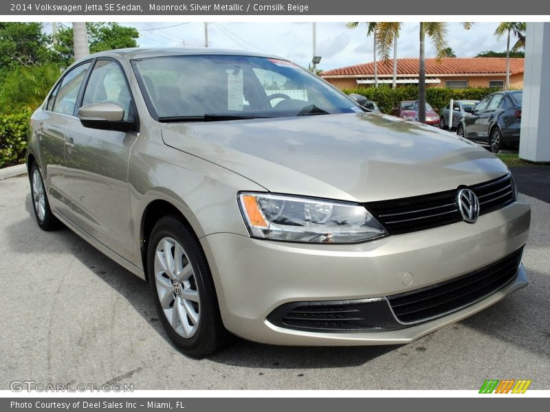 Moonrock Silver Metallic / Cornsilk Beige 2014 Volkswagen Jetta SE Sedan