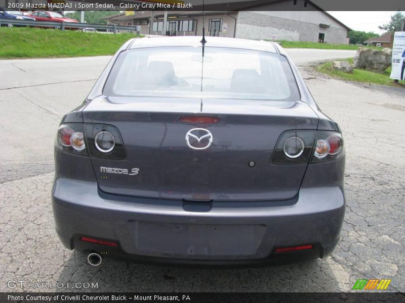 Galaxy Gray Mica / Black 2009 Mazda MAZDA3 i Sport Sedan
