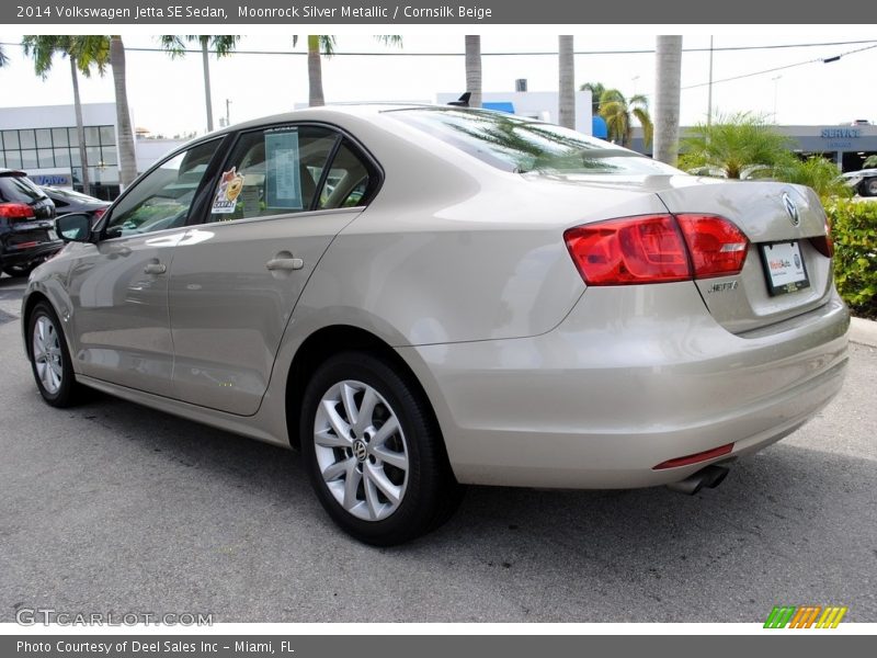 Moonrock Silver Metallic / Cornsilk Beige 2014 Volkswagen Jetta SE Sedan