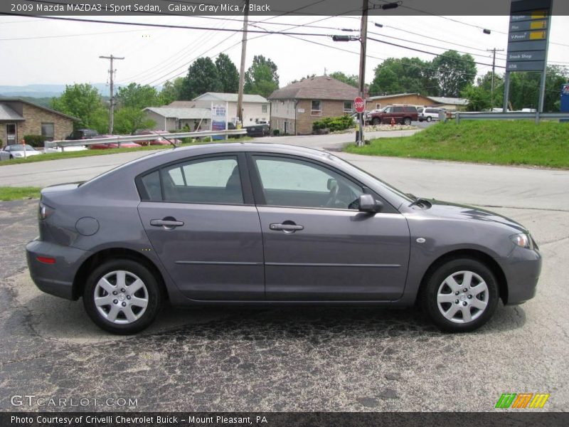 Galaxy Gray Mica / Black 2009 Mazda MAZDA3 i Sport Sedan