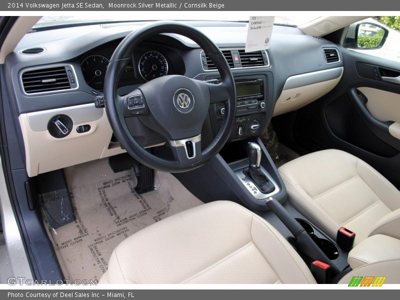 Moonrock Silver Metallic / Cornsilk Beige 2014 Volkswagen Jetta SE Sedan