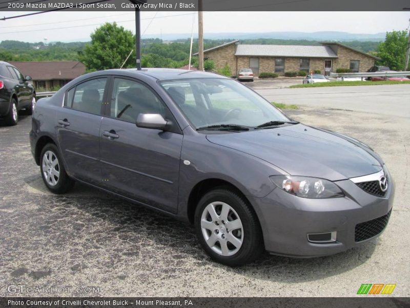 Galaxy Gray Mica / Black 2009 Mazda MAZDA3 i Sport Sedan