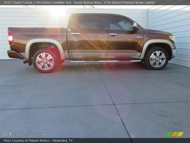 Sunset Bronze Mica / 1794 Edition Premium Brown Leather 2015 Toyota Tundra 1794 Edition CrewMax 4x4