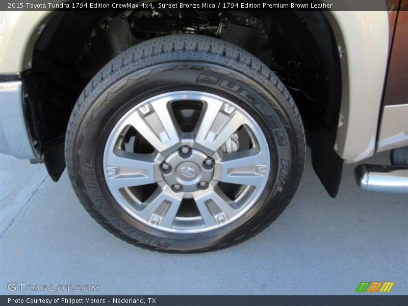 Sunset Bronze Mica / 1794 Edition Premium Brown Leather 2015 Toyota Tundra 1794 Edition CrewMax 4x4