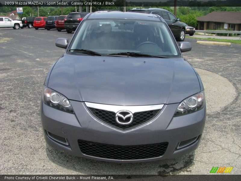 Galaxy Gray Mica / Black 2009 Mazda MAZDA3 i Sport Sedan