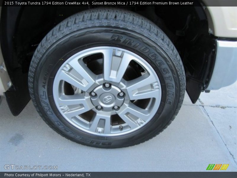 Sunset Bronze Mica / 1794 Edition Premium Brown Leather 2015 Toyota Tundra 1794 Edition CrewMax 4x4