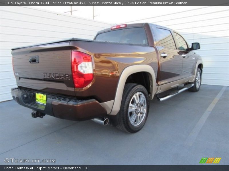 Sunset Bronze Mica / 1794 Edition Premium Brown Leather 2015 Toyota Tundra 1794 Edition CrewMax 4x4