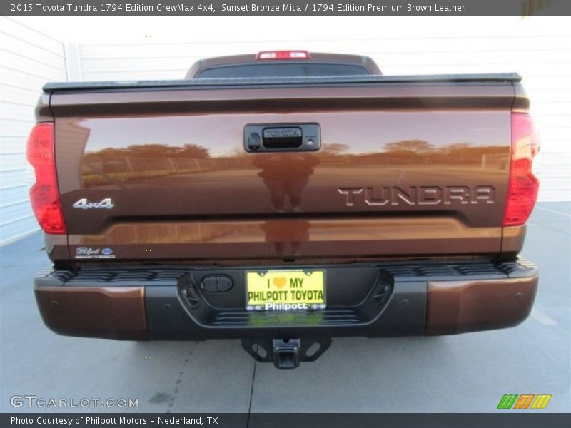 Sunset Bronze Mica / 1794 Edition Premium Brown Leather 2015 Toyota Tundra 1794 Edition CrewMax 4x4