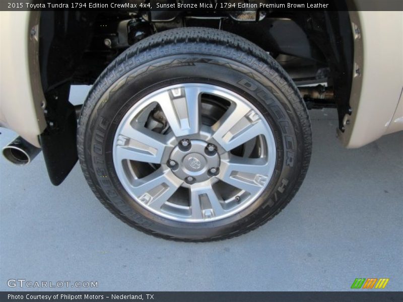 Sunset Bronze Mica / 1794 Edition Premium Brown Leather 2015 Toyota Tundra 1794 Edition CrewMax 4x4
