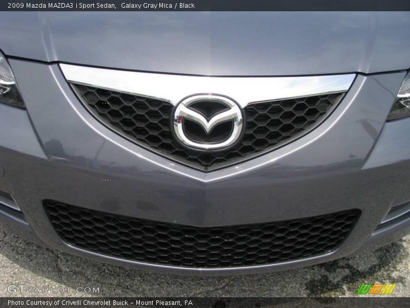 Galaxy Gray Mica / Black 2009 Mazda MAZDA3 i Sport Sedan