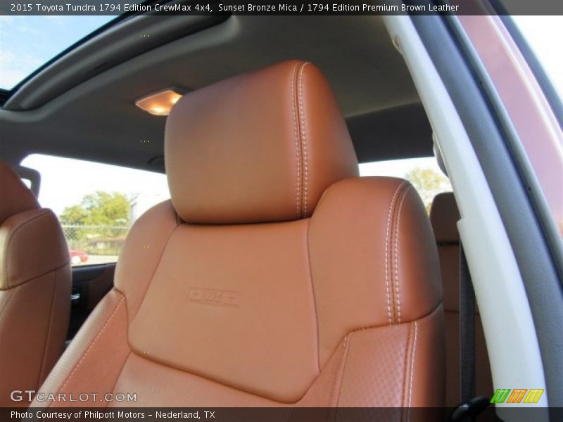 Sunset Bronze Mica / 1794 Edition Premium Brown Leather 2015 Toyota Tundra 1794 Edition CrewMax 4x4