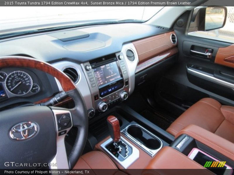 Sunset Bronze Mica / 1794 Edition Premium Brown Leather 2015 Toyota Tundra 1794 Edition CrewMax 4x4