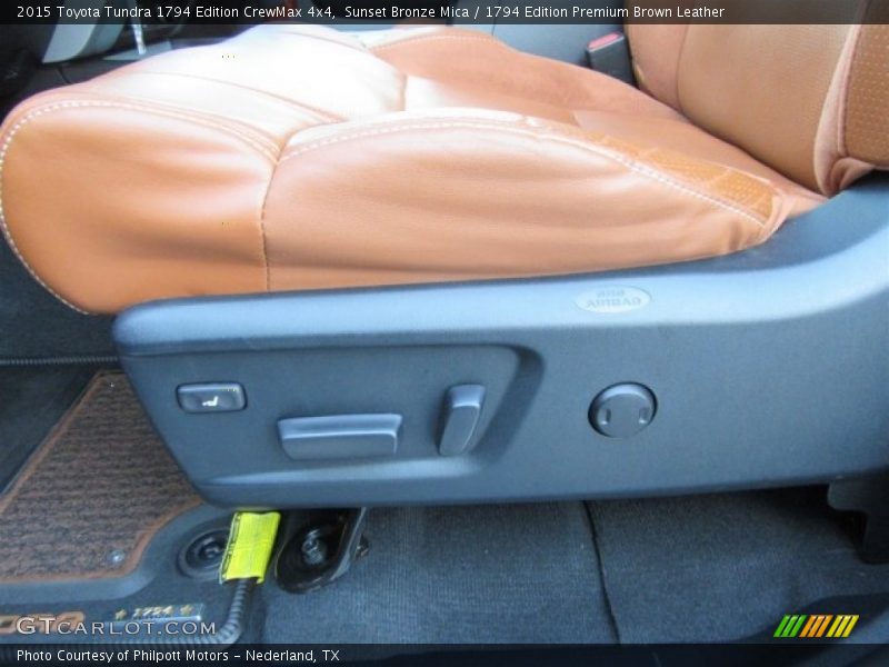 Sunset Bronze Mica / 1794 Edition Premium Brown Leather 2015 Toyota Tundra 1794 Edition CrewMax 4x4