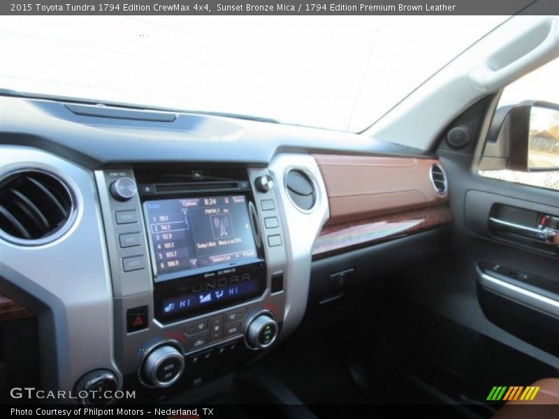 Sunset Bronze Mica / 1794 Edition Premium Brown Leather 2015 Toyota Tundra 1794 Edition CrewMax 4x4