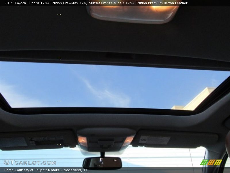 Sunset Bronze Mica / 1794 Edition Premium Brown Leather 2015 Toyota Tundra 1794 Edition CrewMax 4x4